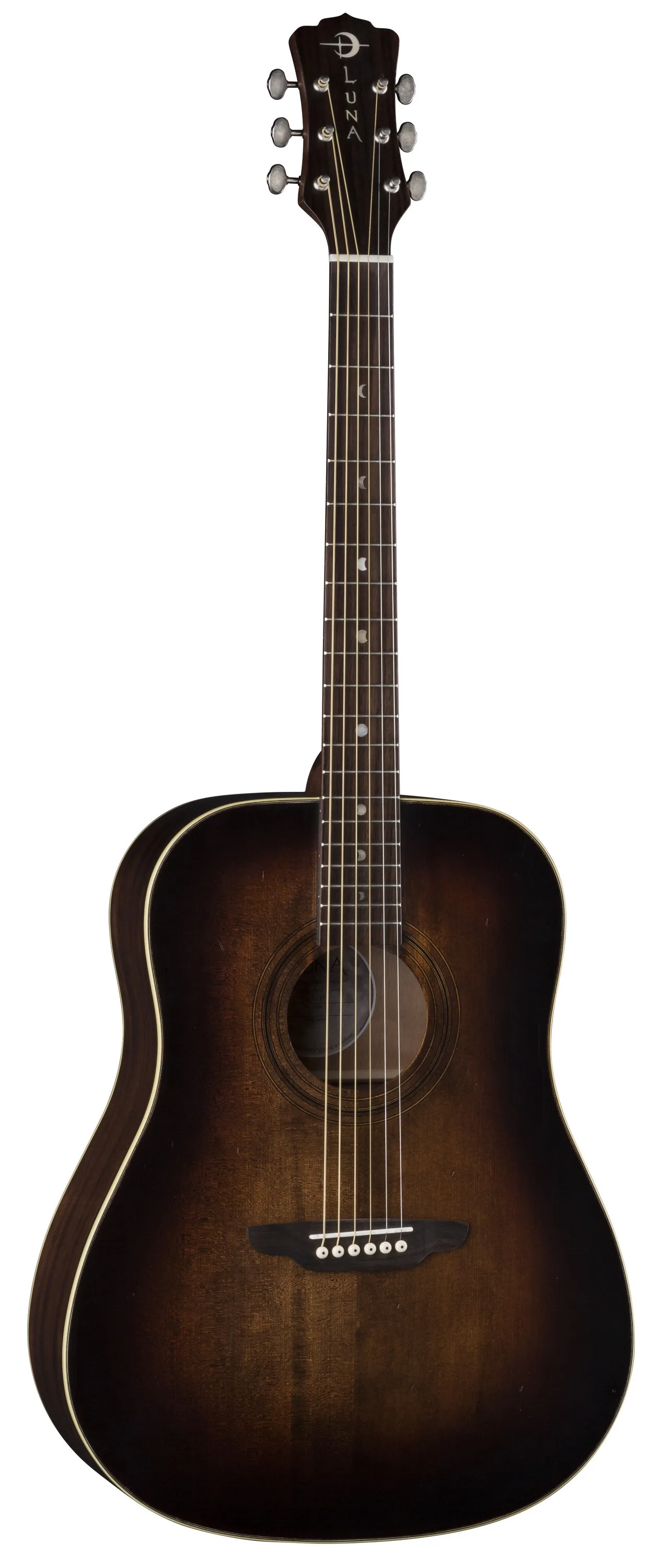 Luna Art Vintage Dreadnought Solid Top Distressed Acoustic Guitar