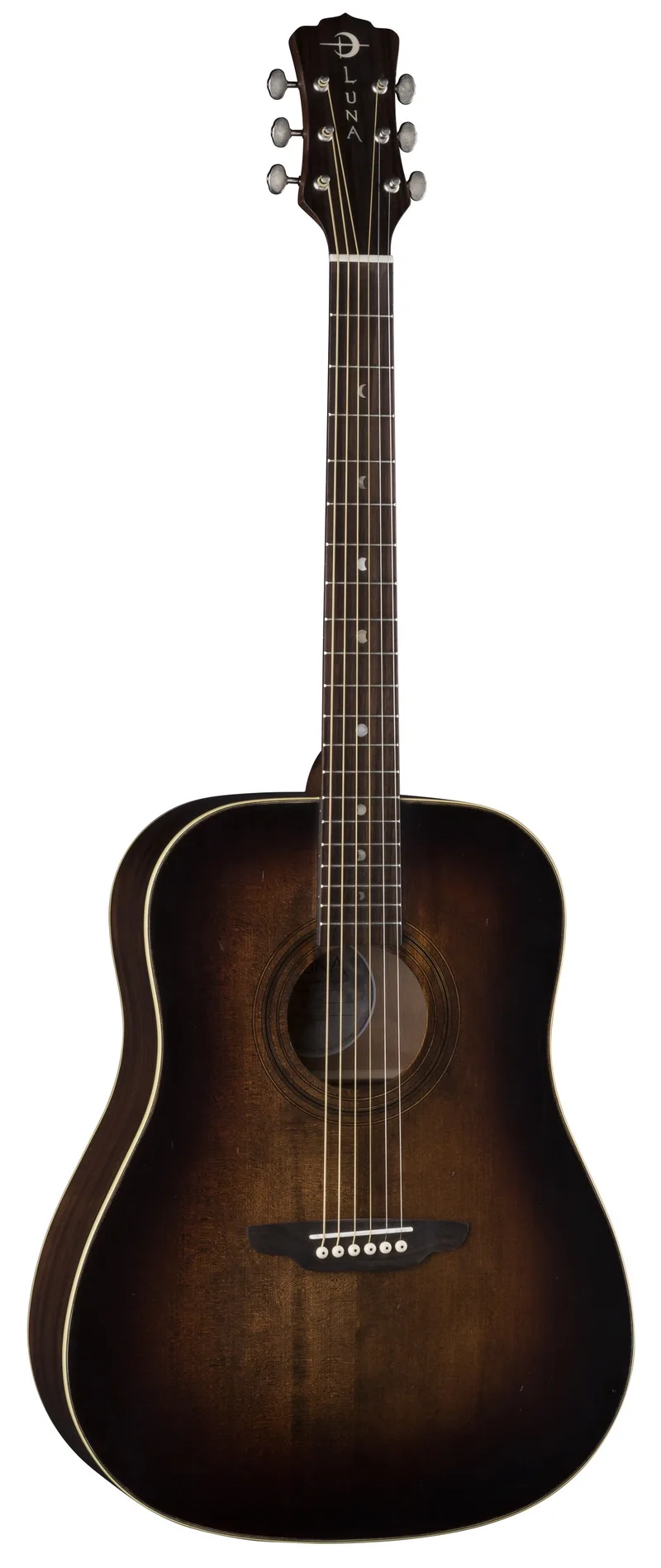 Luna Art Vintage Dreadnought Solid Top Distressed Acoustic Guitar