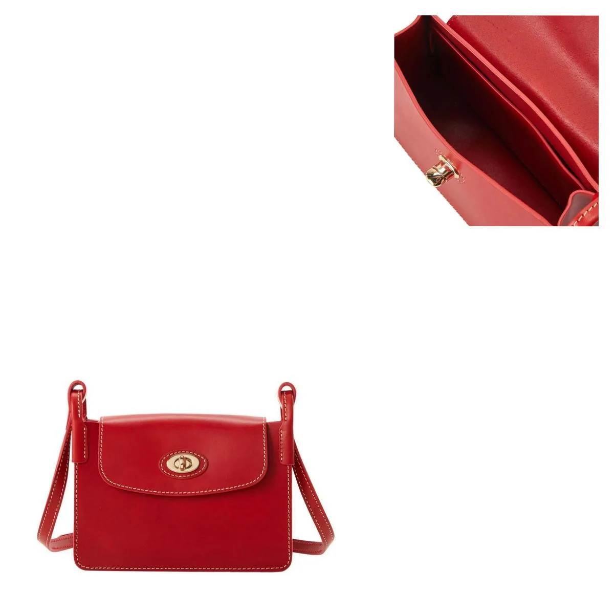 Dooney & Bourke Red Sweety Leather Pinky Bag