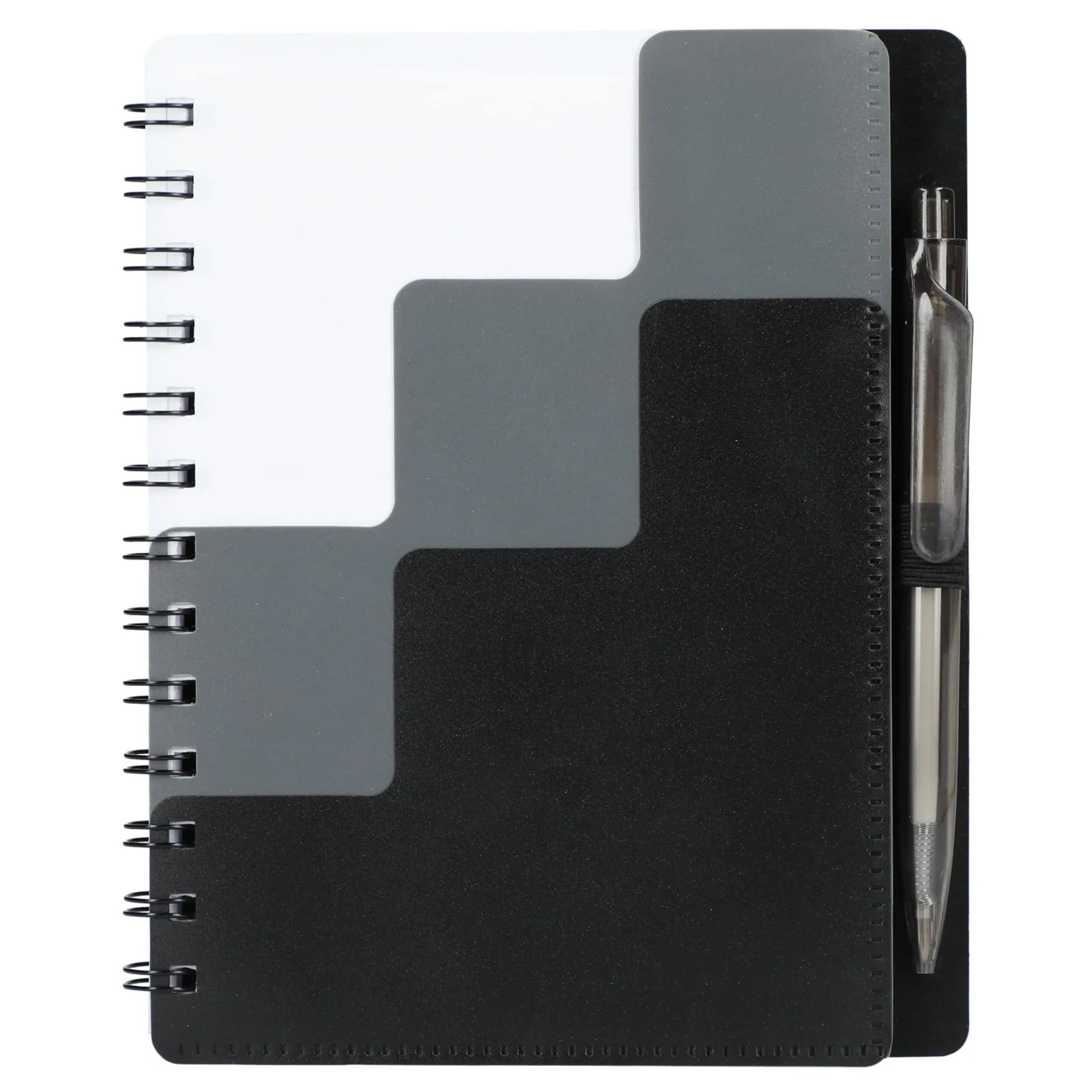 5'' x 7'' Recycled Pace Spiral Notebook w Pen view 2