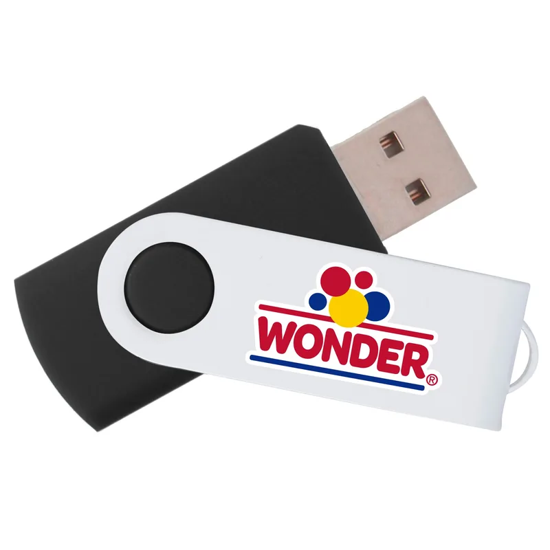 iClick® 3.0 White Swivel USB Flash Drive 16GB