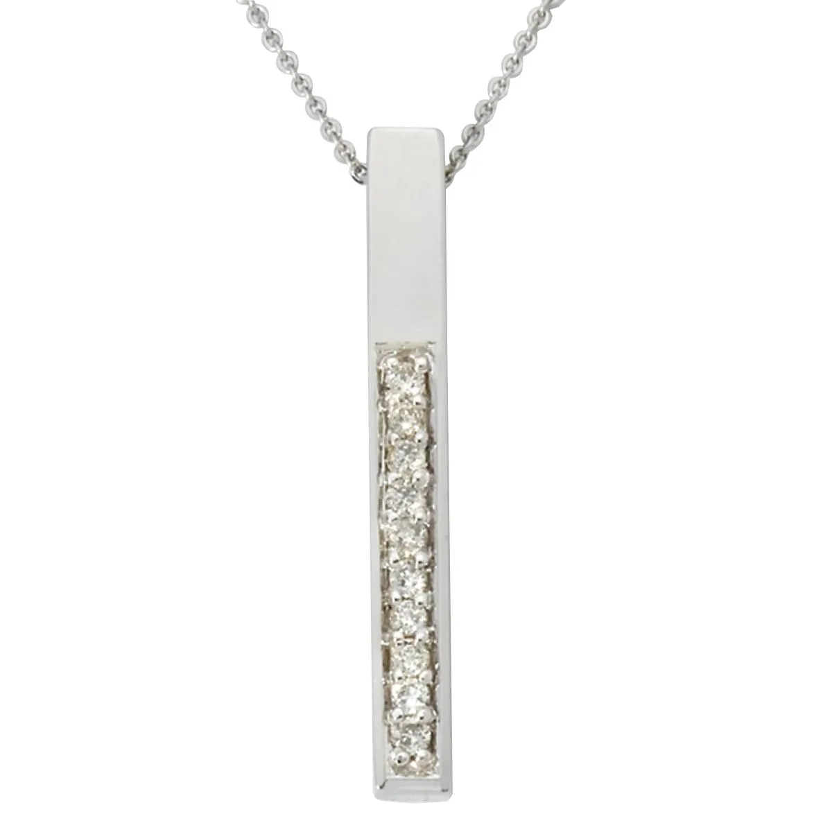Jilco Inc Diamond Round Necklace - 0.10 Twt