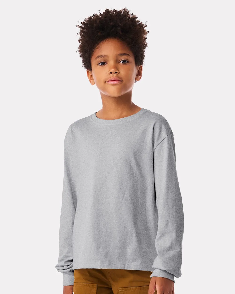 Bella+Canvas® Youth 6 Oz. Heavyweight Long Sleeve T-Shirt view 2