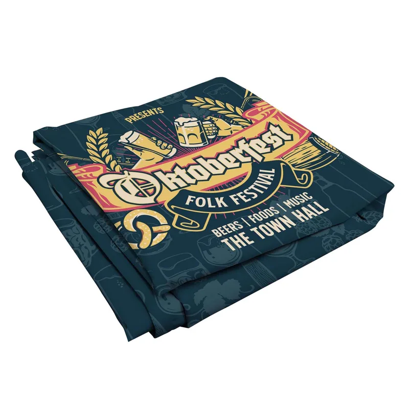 32"H x 115"W Pop-Up Table Fitted Dye Sub Throw