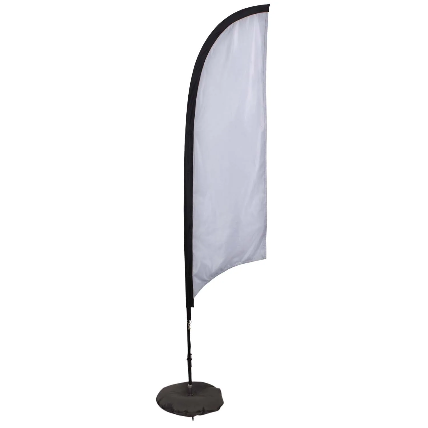 7' Elite Razor Nylon Sail Sign Flag, 1-Sided, Scissor Base view 2