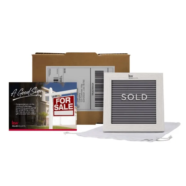Cipher Wood Frame with Plastic Letter Board Mailer Kit view 2