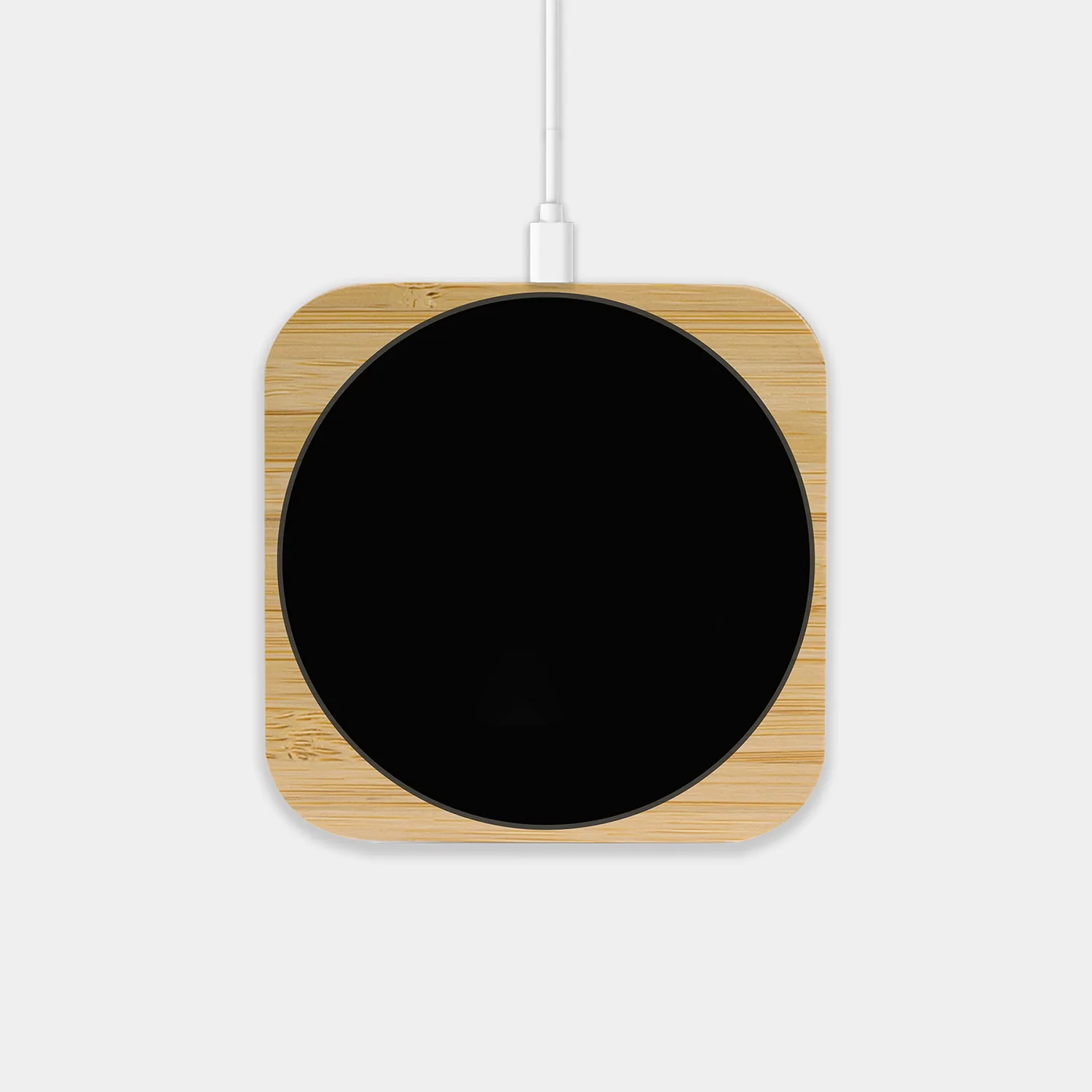Aspen Qi - 15W Eco Bamboo Charger With LED Display view 2