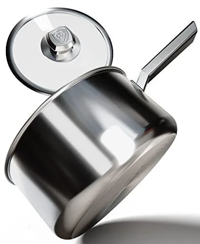 Dalstrong 3 Quart Sauce Pot - The Oberon Series - 3-Ply Aluminum Core Cookware - Silver