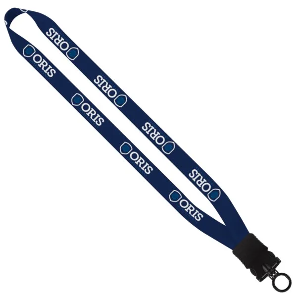 3/4" rPET Dye-Sublimated Waffle Weave Lanyard with Plastic Snap-Buckle Release view 2