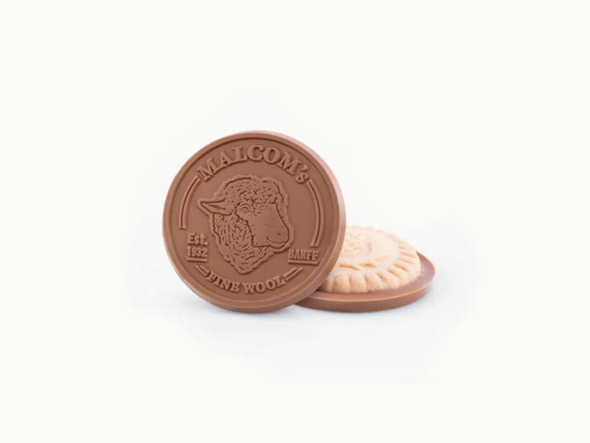 Decadent Shortbread Cookie with Custom Engraved Chocolate (2.75 in.) view 2