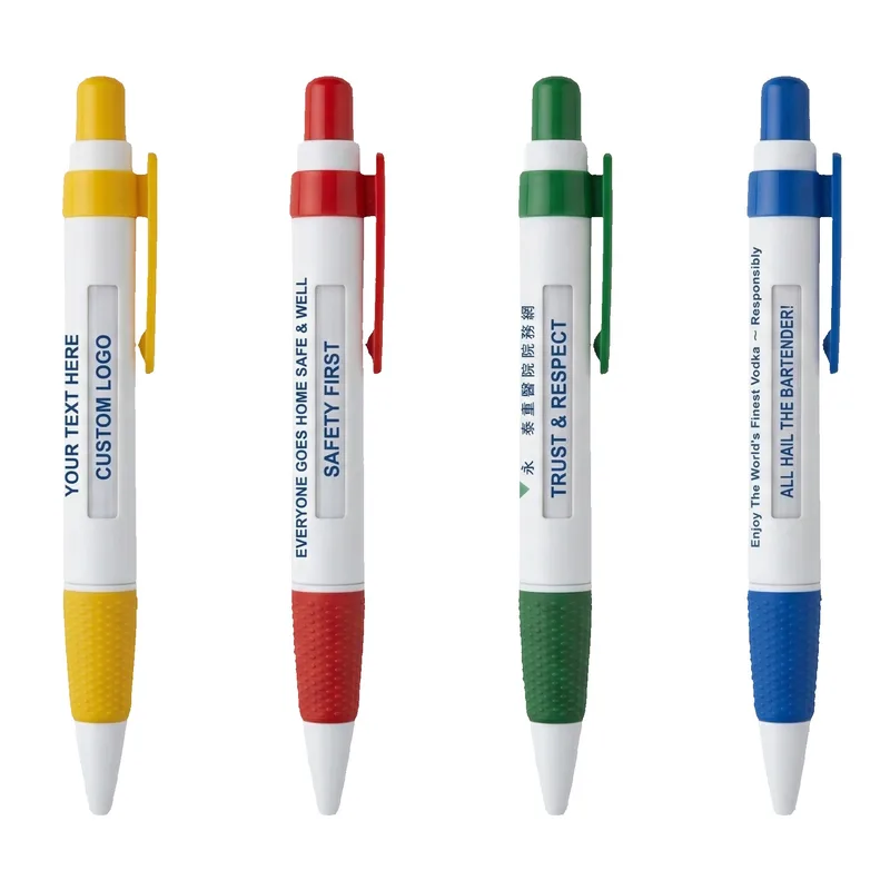 Click Message Pen - White/Colored Accent (Priority)
