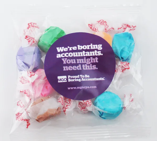 2 Oz. Handfuls of Salt Water Taffy