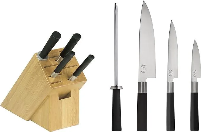 Kai Housewares Kai Wasabi 5-Piece Knife Block Set