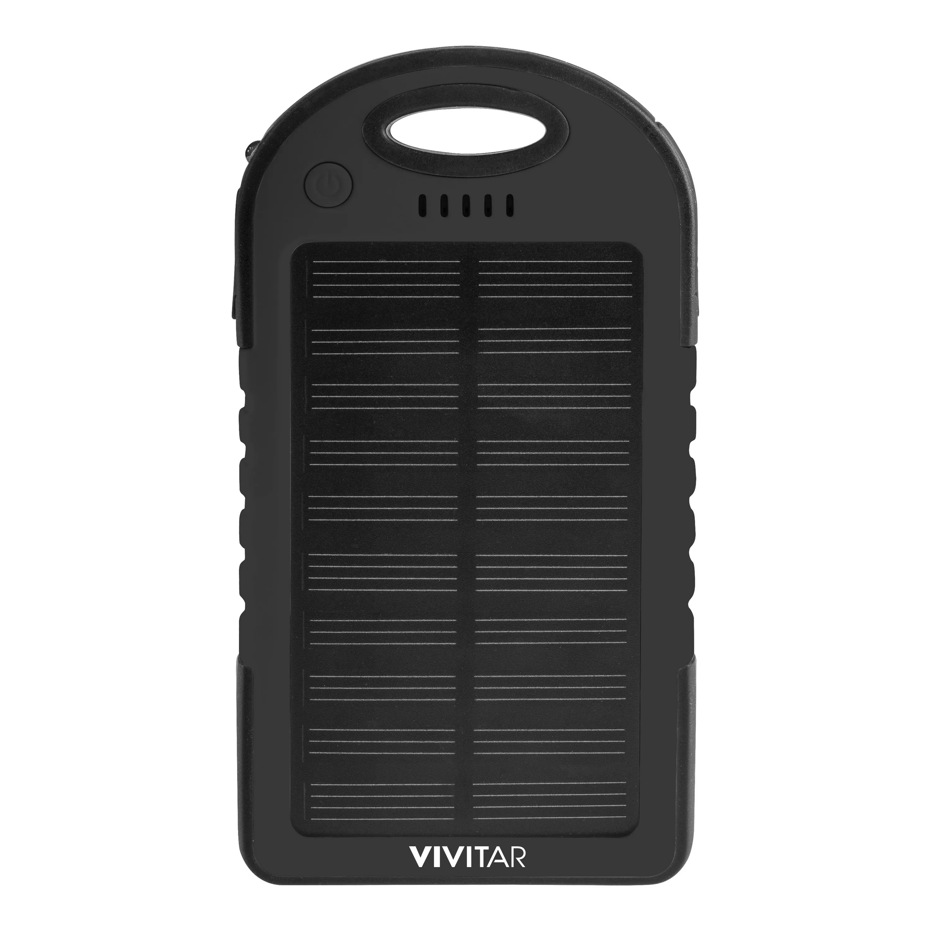 Vivitar® Black 4000mAh Solar & Waterproof Rechargeable Powerbank