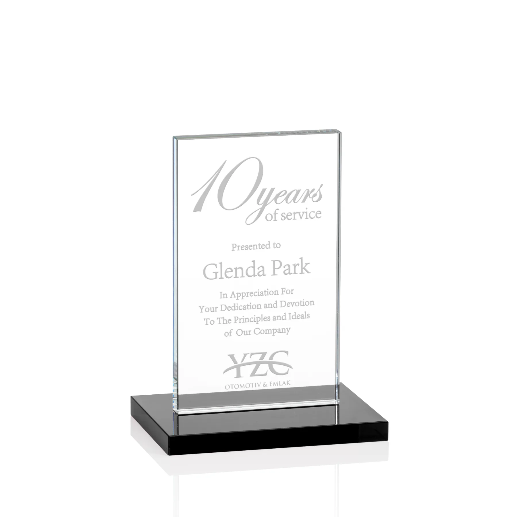 Deep Etch, Standard base, Black, 4" x 5.375" x 3"