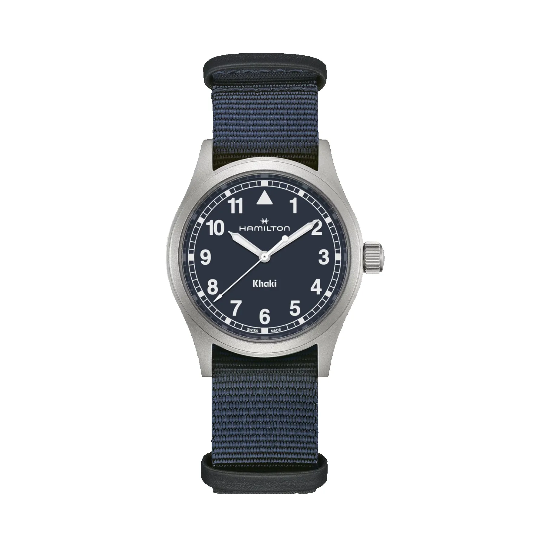 Hamilton Khaki Field Quartz Blue Textile Strap Watch