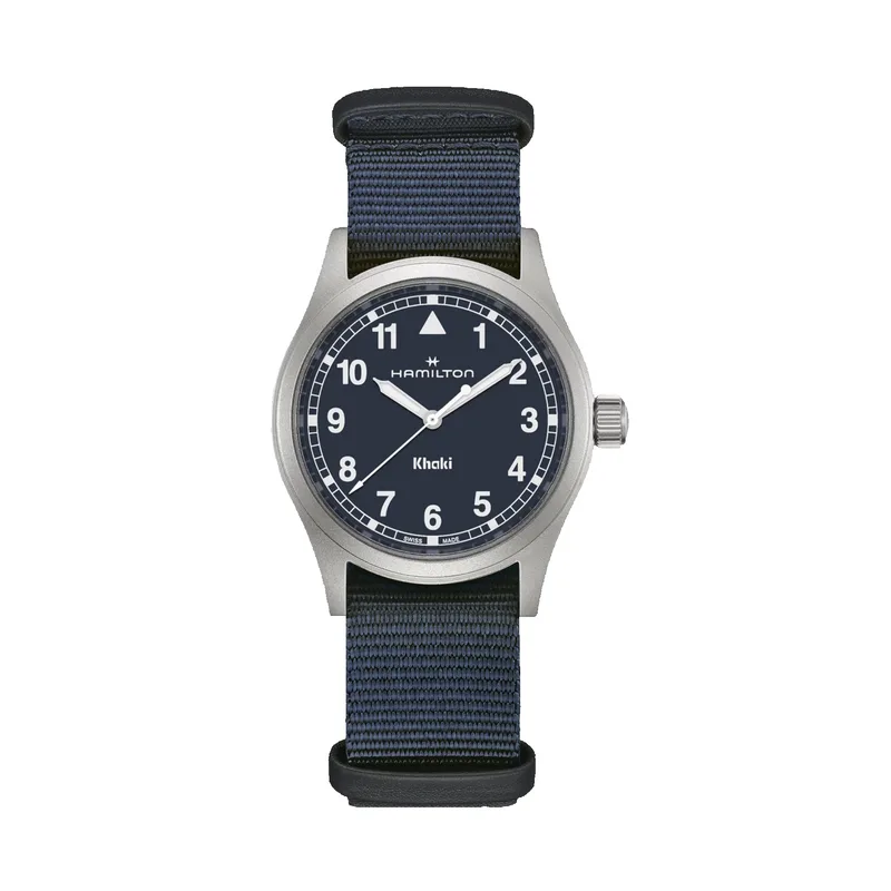 Hamilton Khaki Field Quartz Blue Textile Strap Watch