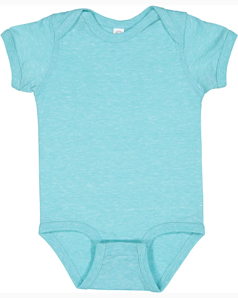 Rabbit Skins Infant Harborside Melange Jersey Bodysuit view 2