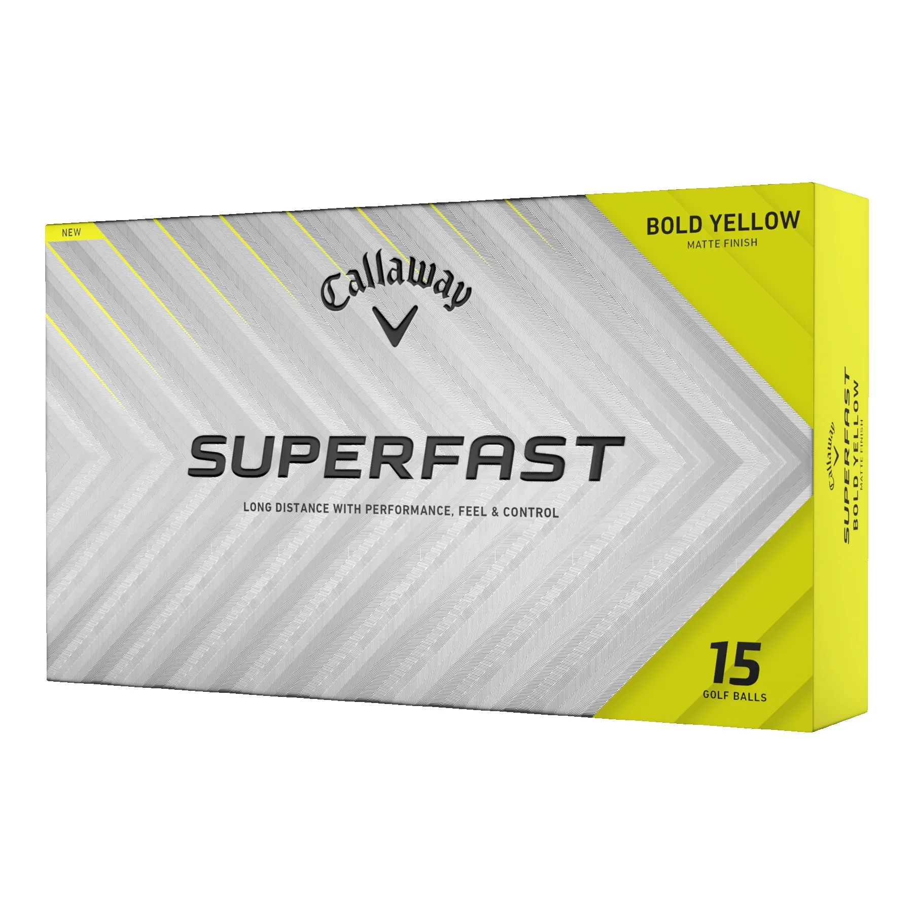 Callaway Superfast Golf Balls 15-Ball Pack - Bold Yellow