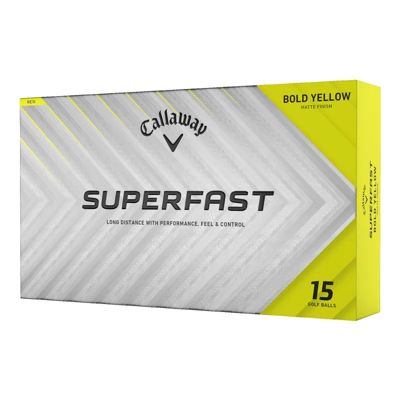 Callaway Superfast Golf Balls 15-Ball Pack - Bold Yellow