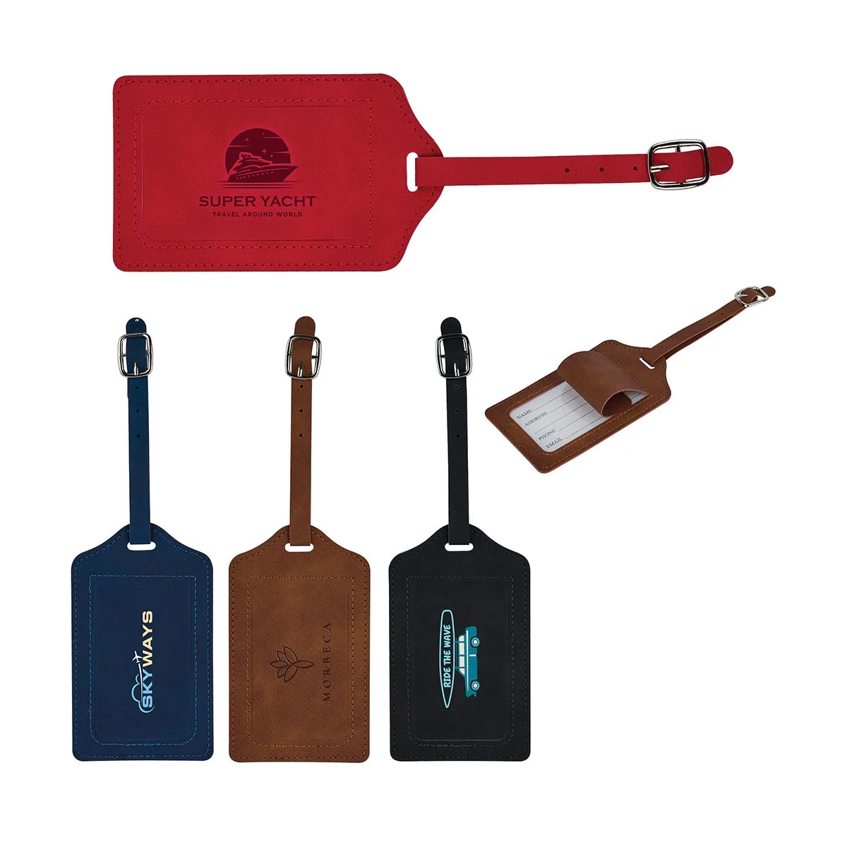 Hawthorne Recycled PU Luggage Tag