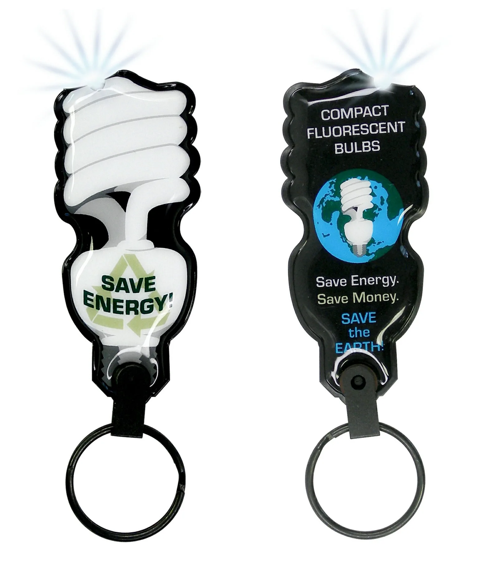 ShapeLights™ Color-A-Shape Key Ring Flashlight (Energy Saver Light Bulb)