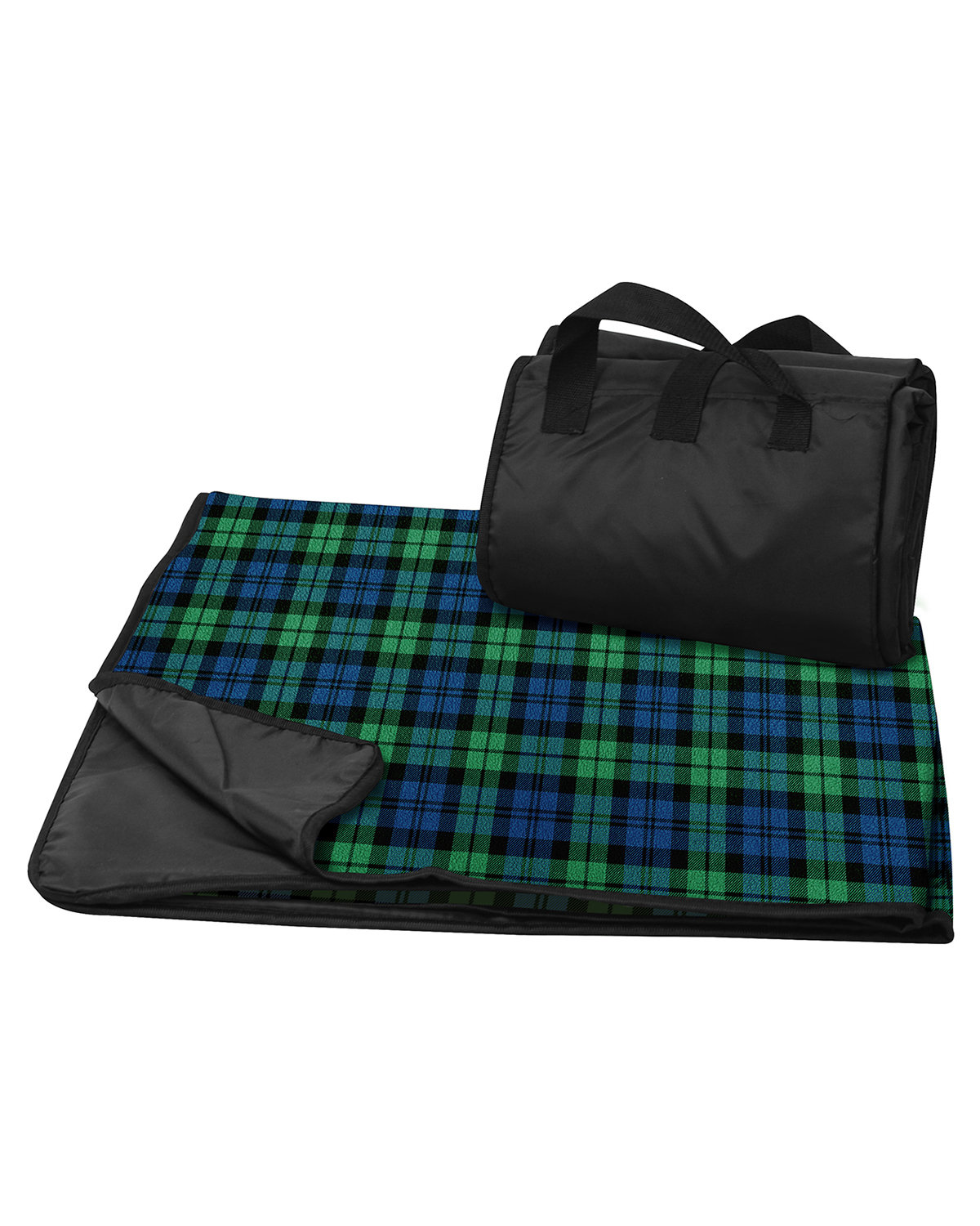 Liberty Bags Fleece/Nylon Plaid Picnic Blanket