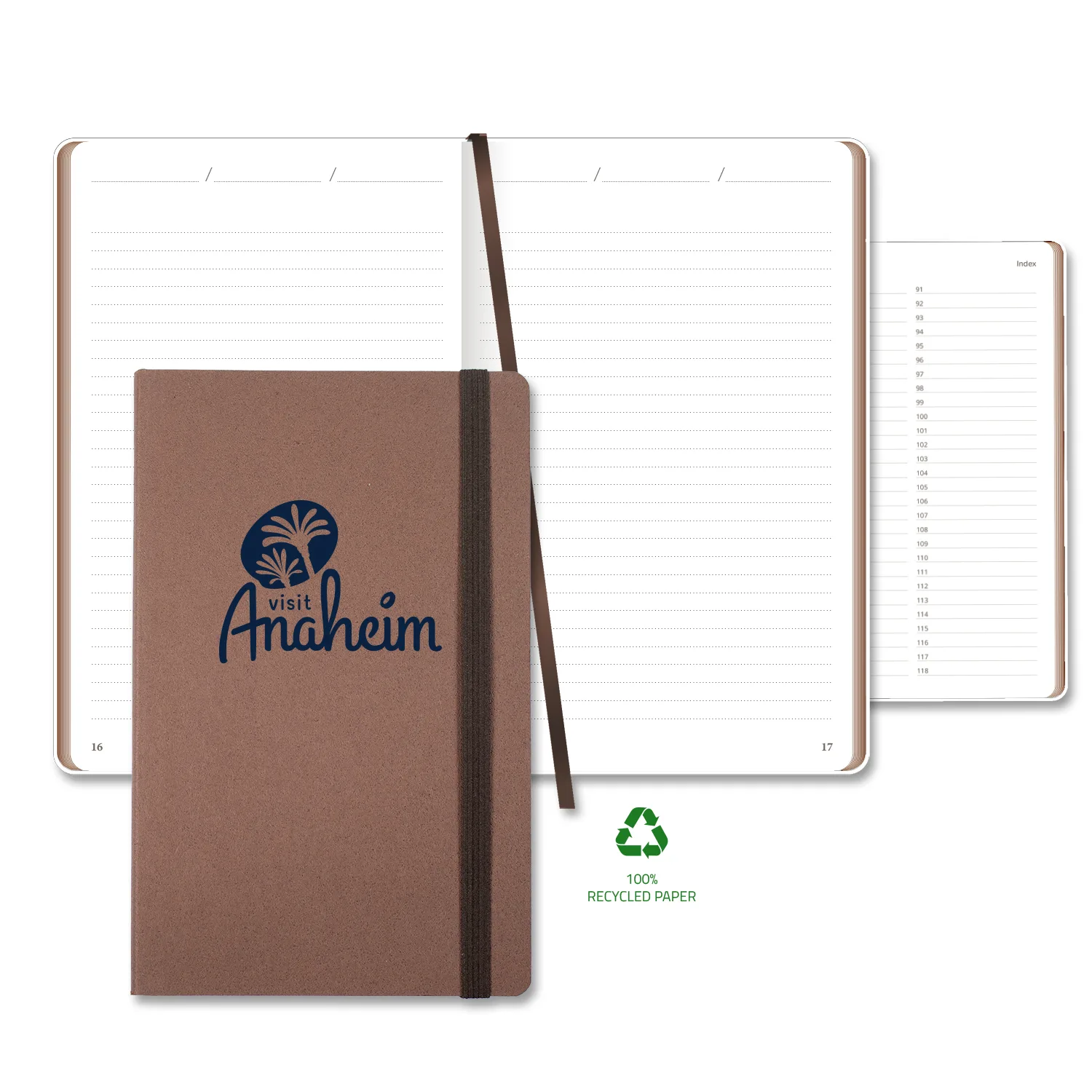 Castelli Carapace Medio Lined Recycled White Page Journal view 4