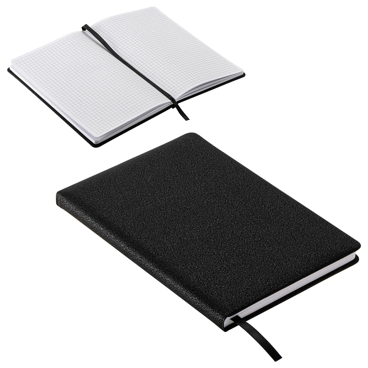 Draftsman Padded Hardcover Journal with Grid-Lined Paper view 4