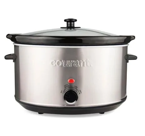 Courant 8.5 Quart Oval Slow Cooker, Stainless St