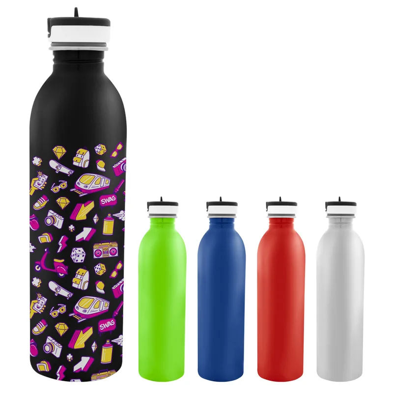 24 Oz. Full Color Stainless Steel Newcastle Bottle view 2