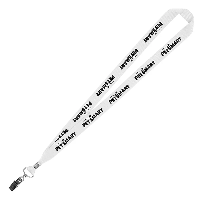 3/4" Eco Friendly rPET Lanyard w/ Bulldog Clip view 6