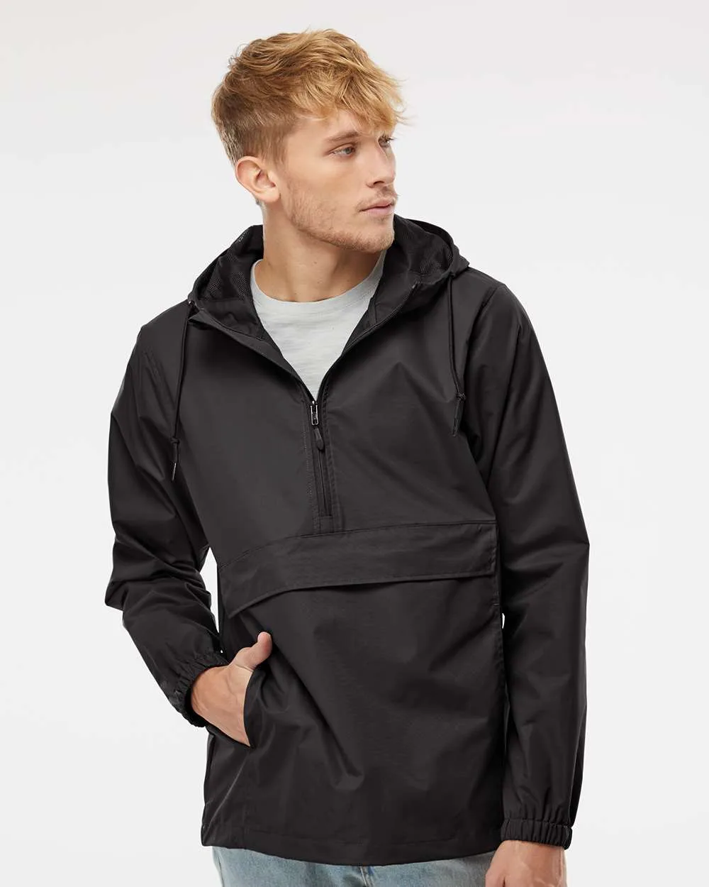 Independent Trading Co.® Men's Nylon Anorak Jacket