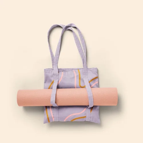 Main Squeeze Canvas/Denim Yoga Tote view 2