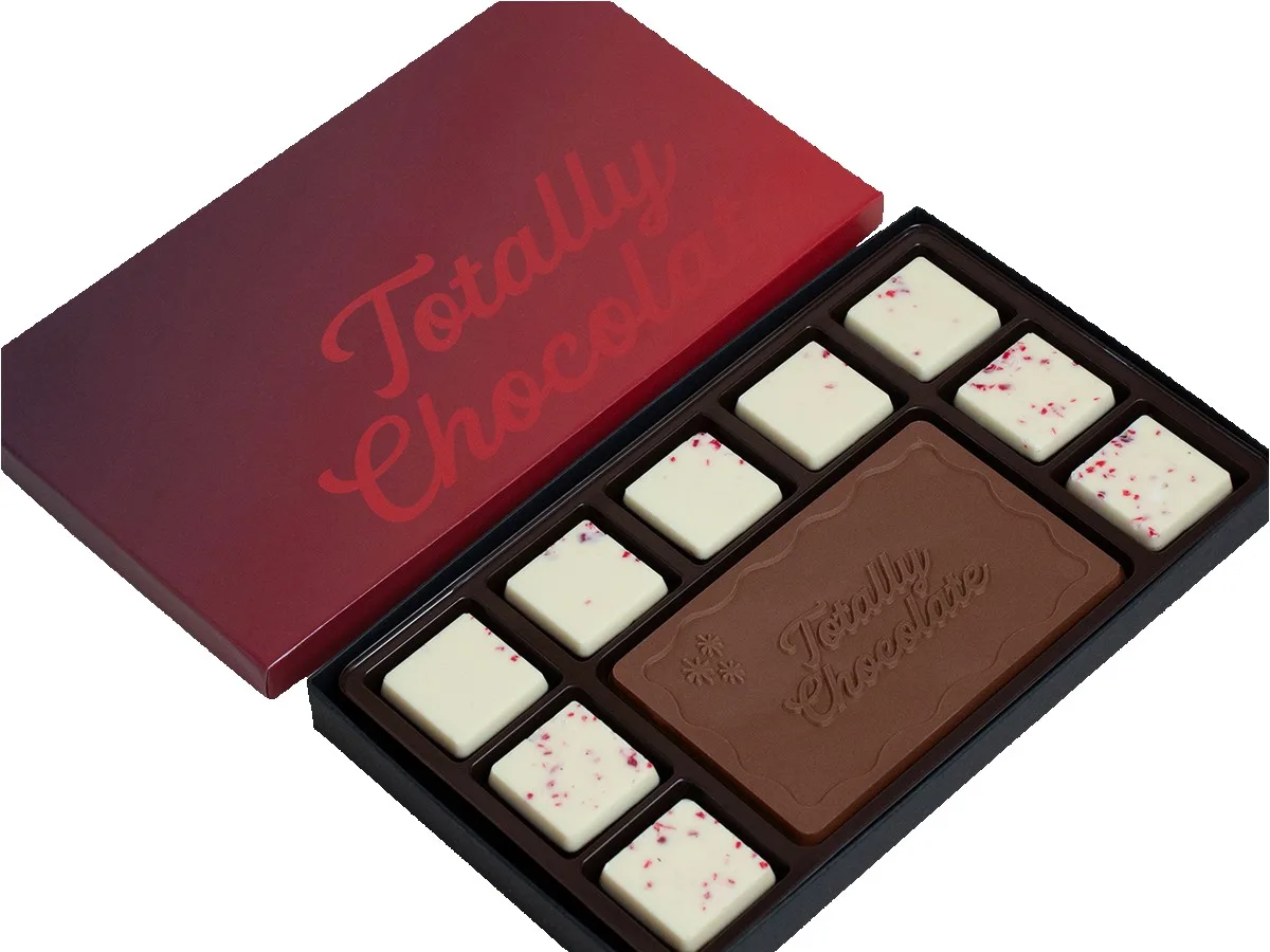 10-Piece Peppermint Bark Ensemble Gift Set with Classic Custom Packaging