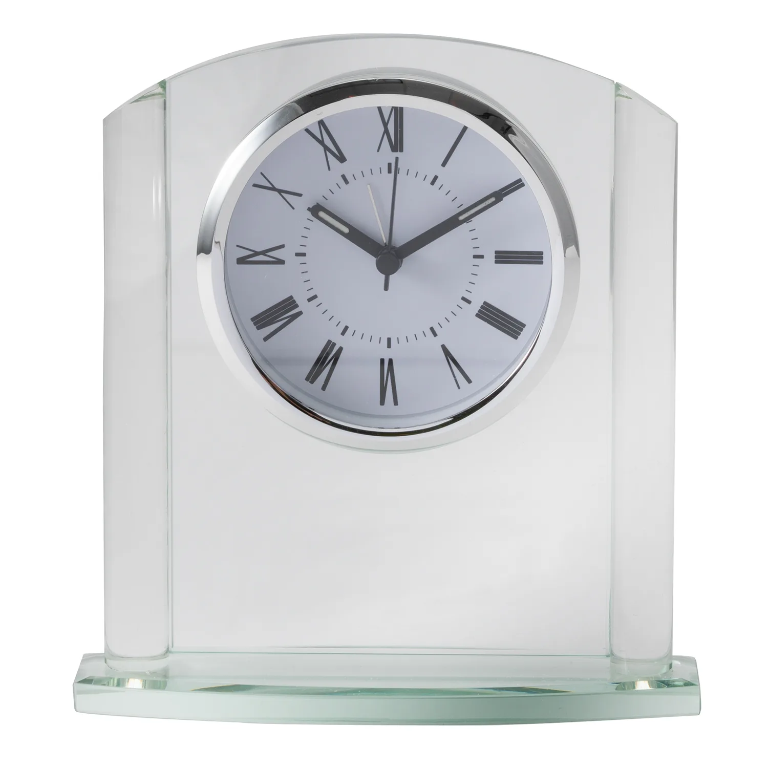 Arch Glass Desk Clock view 2
