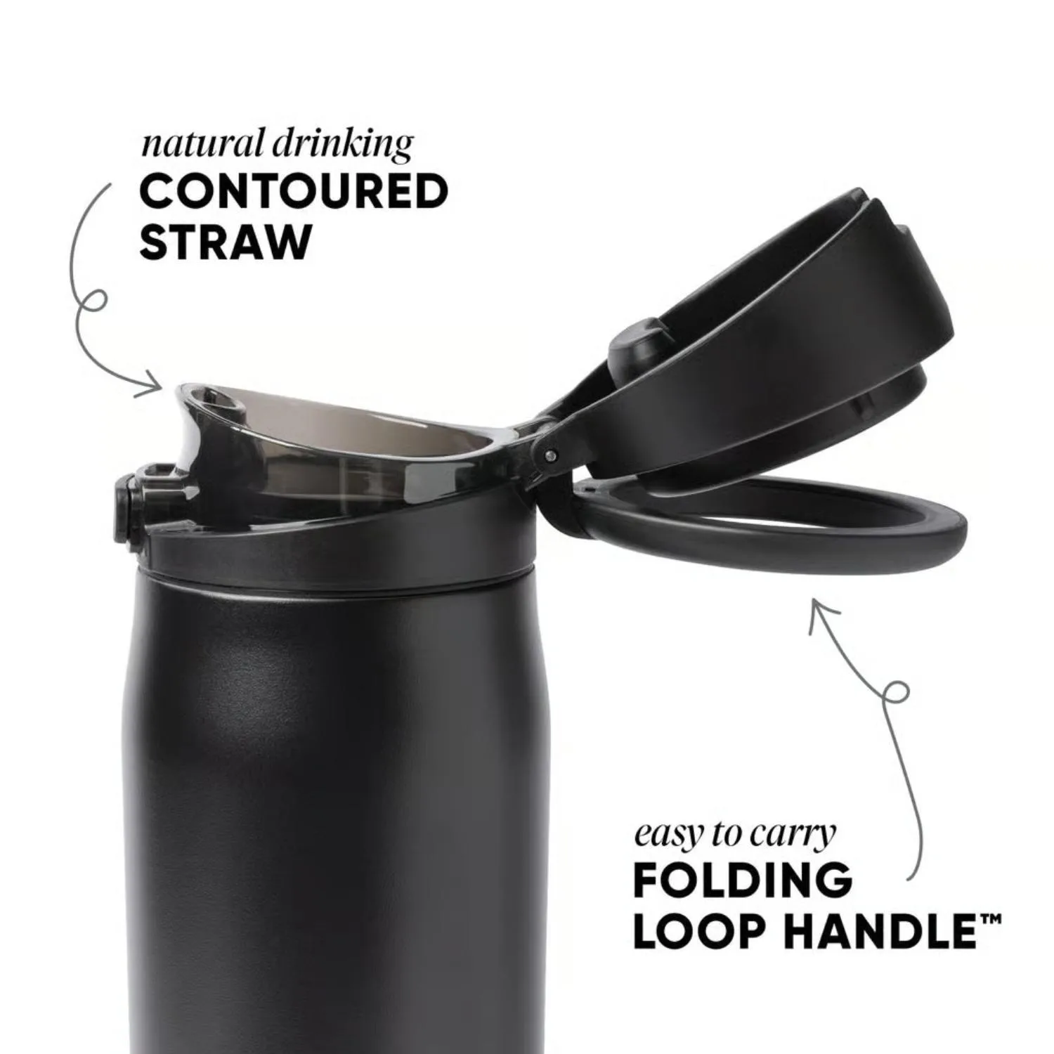 24 oz Simple Modern® Mesa Loop with Covered Spout Water Bottle view 3