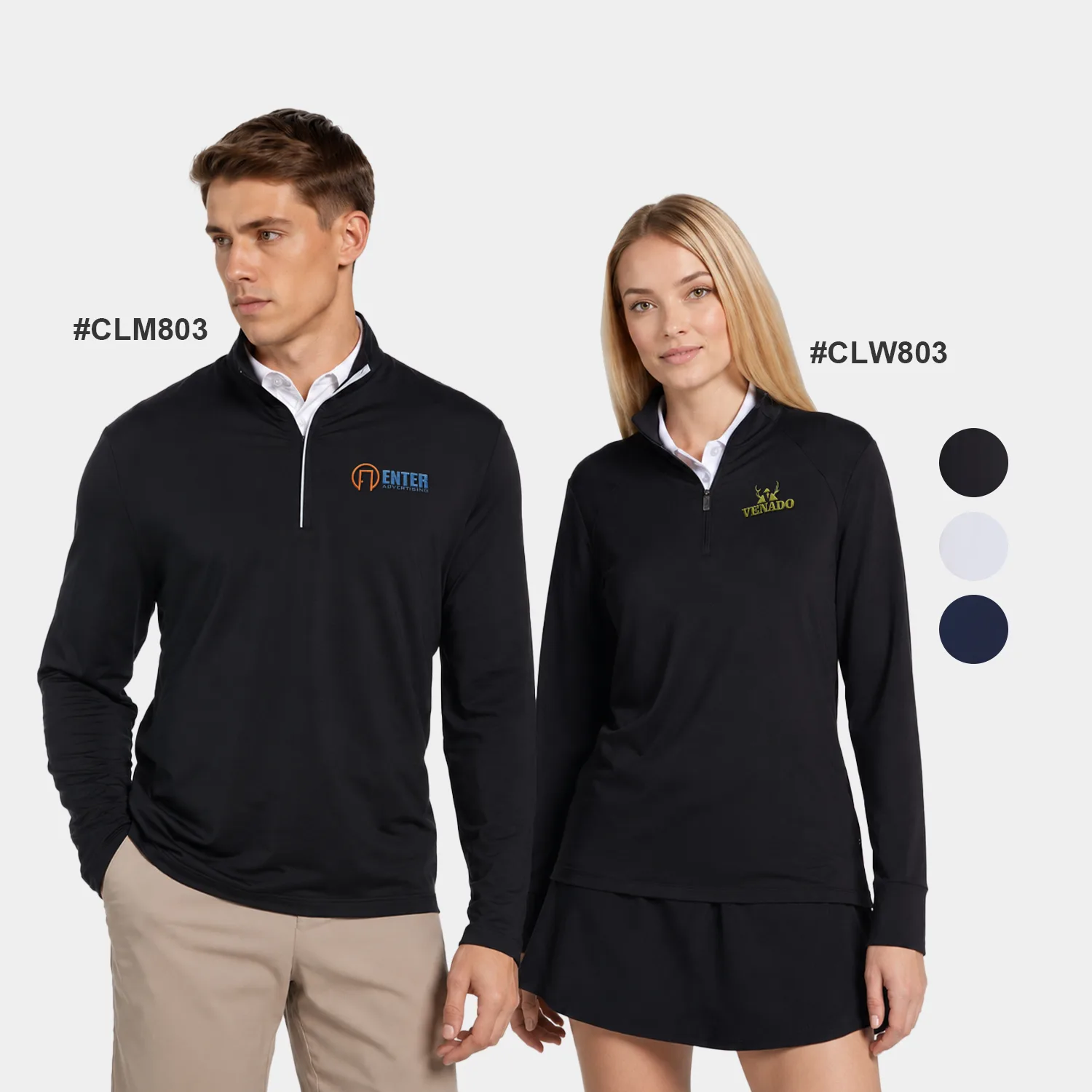 Callaway® UPF50 French Terry Men's Performance 1/4-Zip with Custom Logo