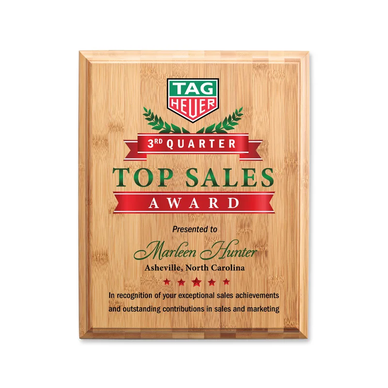 Bamboo Plaque