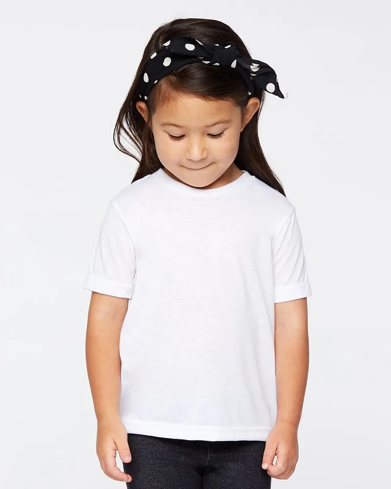 SubLiVie Toddler Polyester Sublimation Short Sleeve T-Shirt