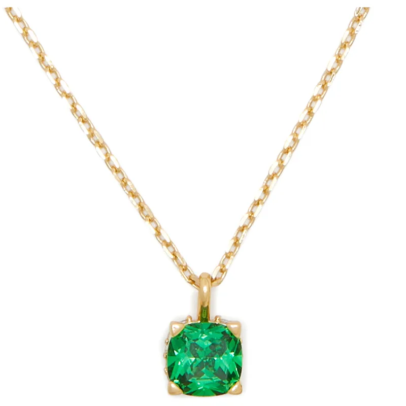 kate spade new york Little Luxuries Boxed Pendant - Green/Gold