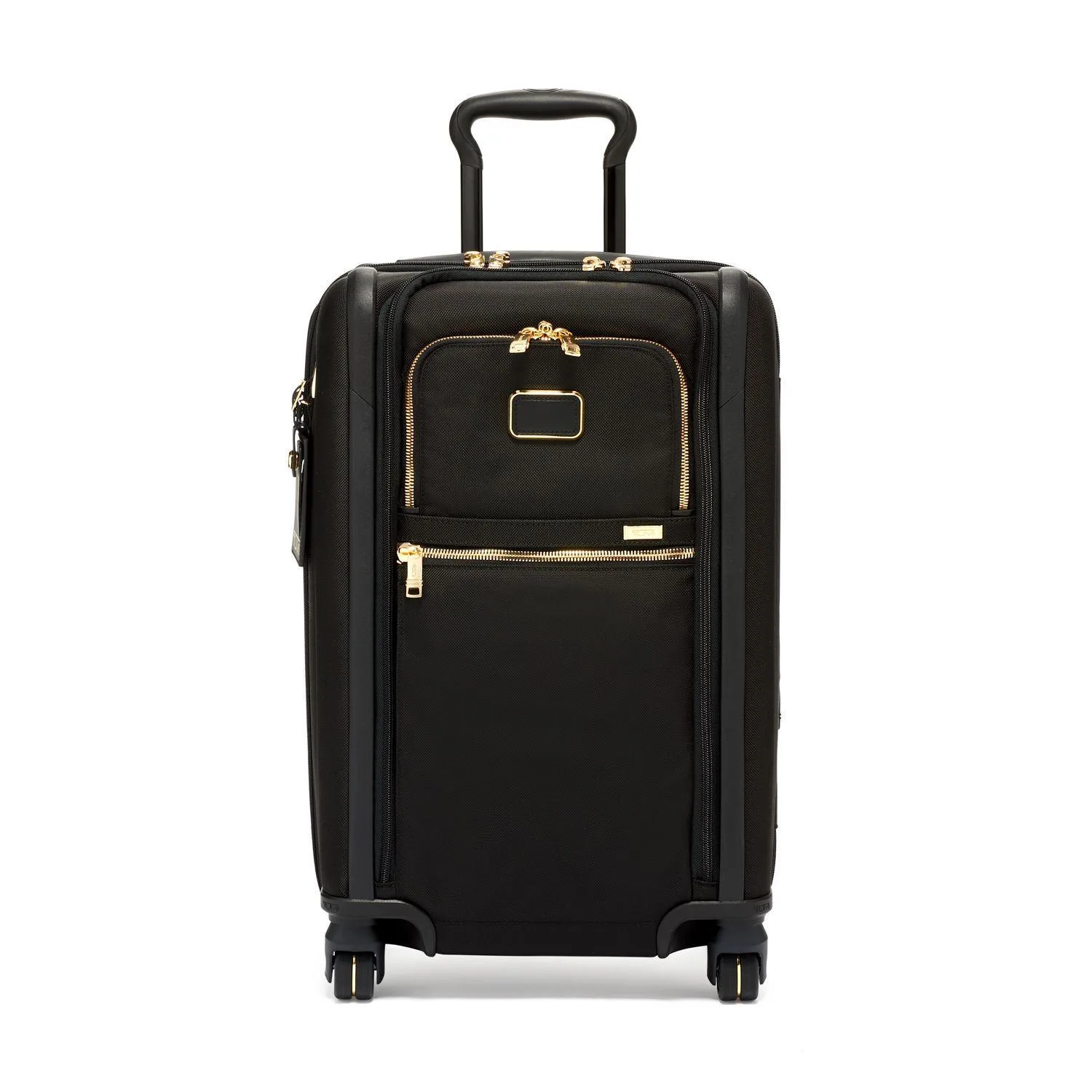 Tumi Alpha International Dual Access 4 Wheeled Carry-On Luggage - Black/Gold