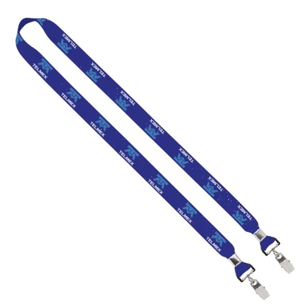 IMPORT Rush 3/4" Dye-Sublimated 2-Ended Lanyard with Dual Silver Crimp & Split-Ring view 7