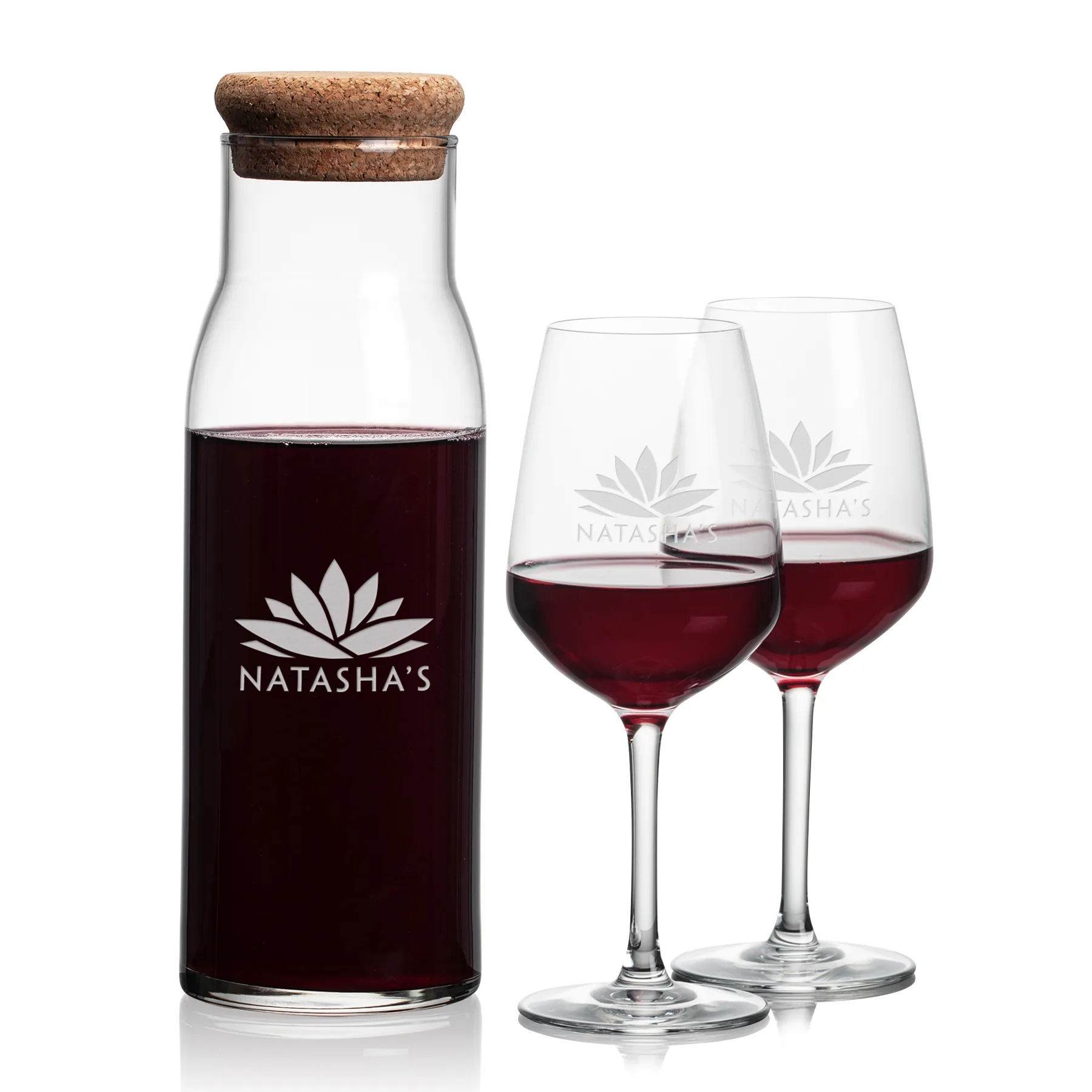 Carafe Stemmed Set, Mandelay Set, Carafe & 2 Wine