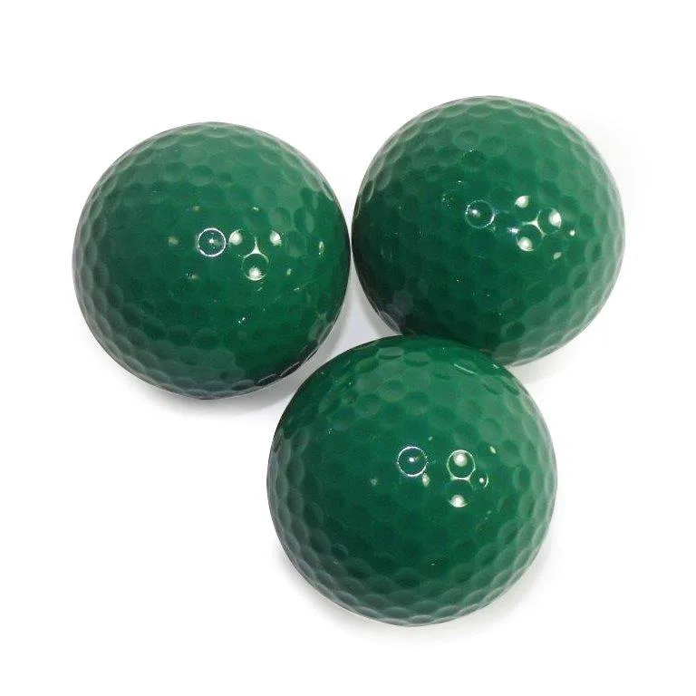 Green Golf Balls view 2