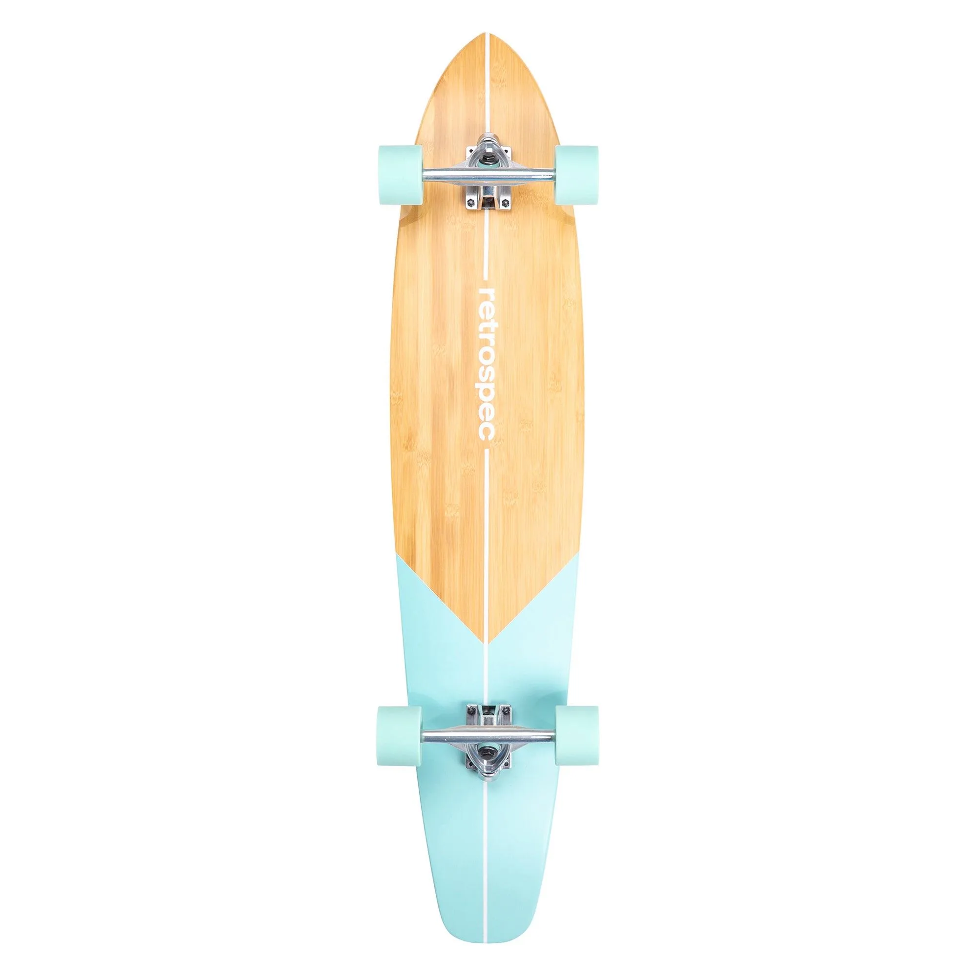 Retrospec Zed 44" Aqua Fishtail Longboard