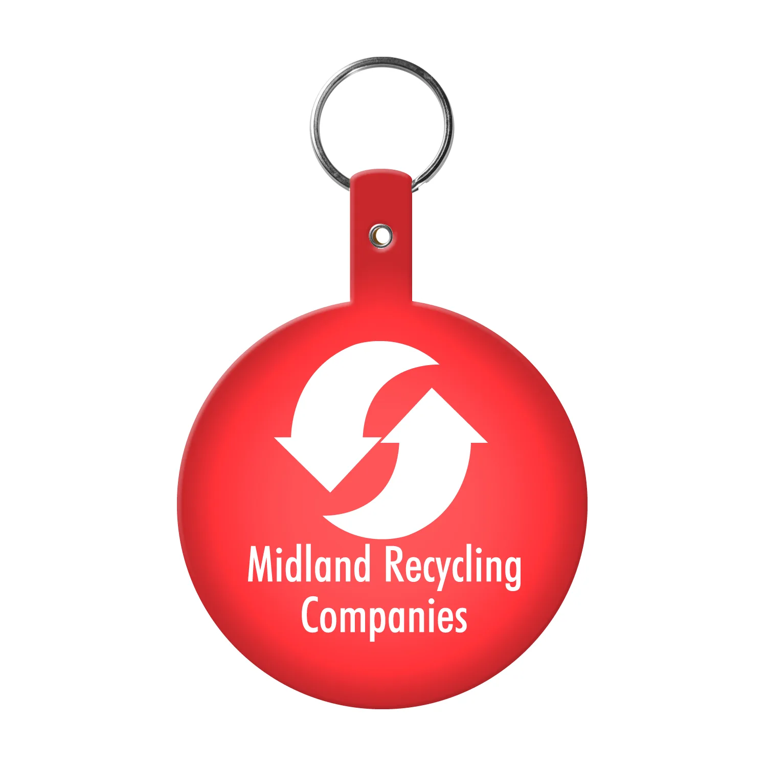 Large Circle Flexible Key Tag view 3