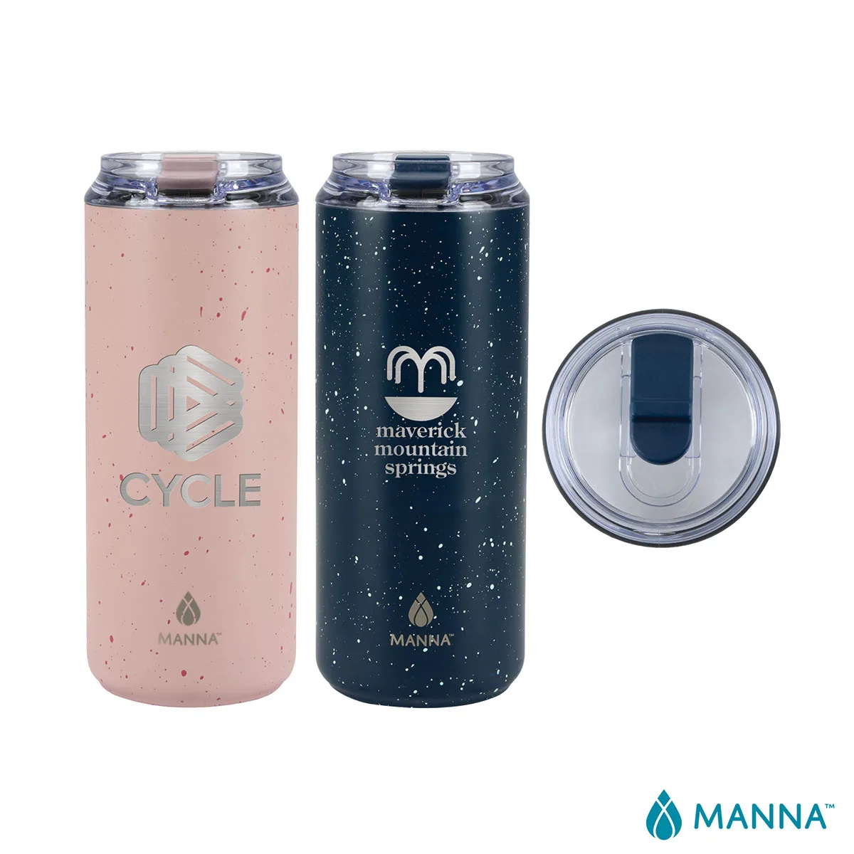 Manna Tall Boy 18 oz. Double Wall Stainless Steel Tumbler w/ Speckled Finish