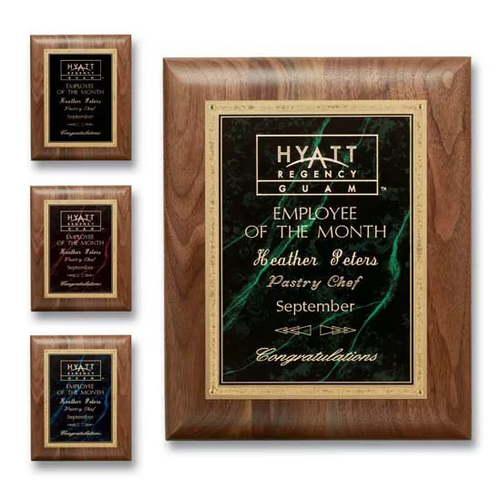 Gemstone Walnut Plaque