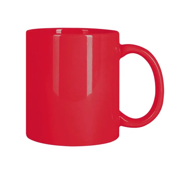 Brookline 11oz White C-Handle Mug view 3